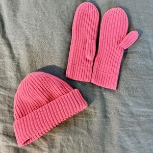 Entireworld Cashmere/Wool Beanie and Mittens